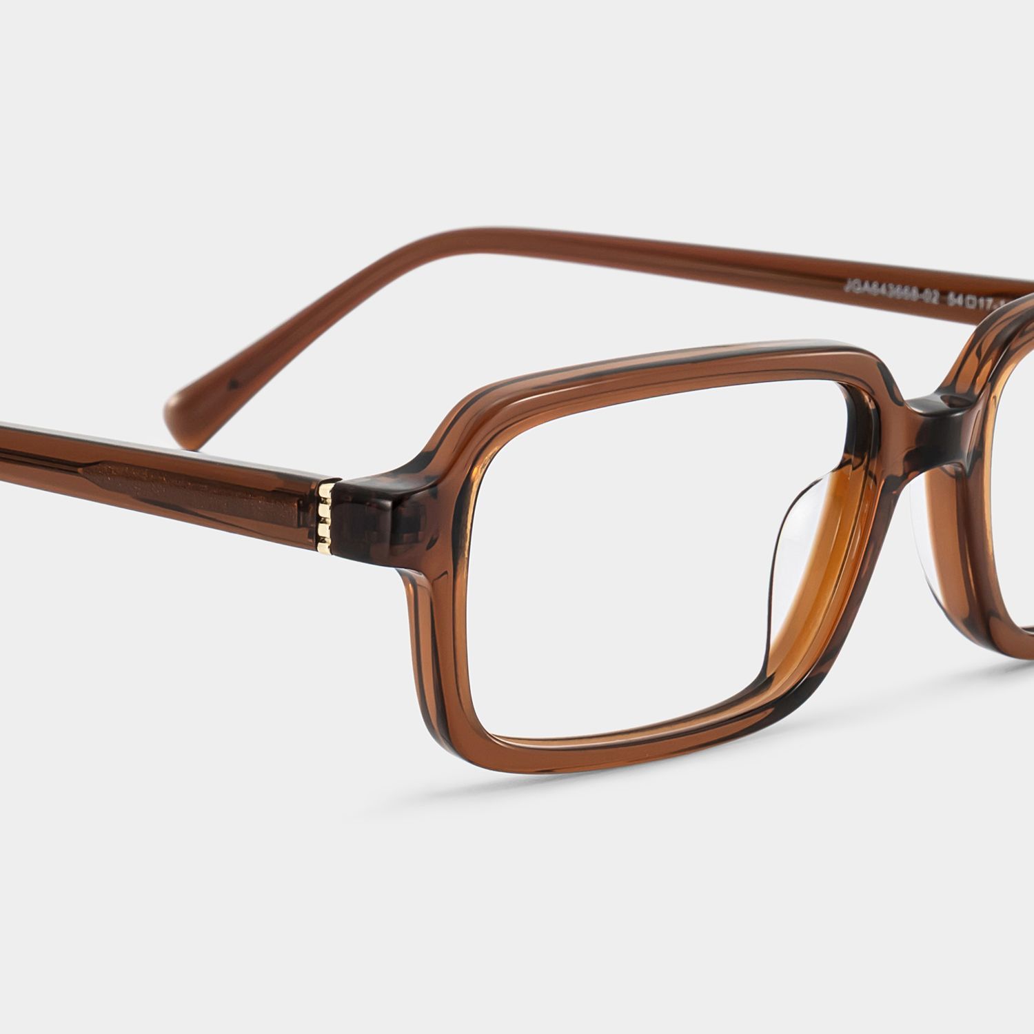 Danielle Walnut glasses - Brown Rectangle Frames | ZEELOOL5