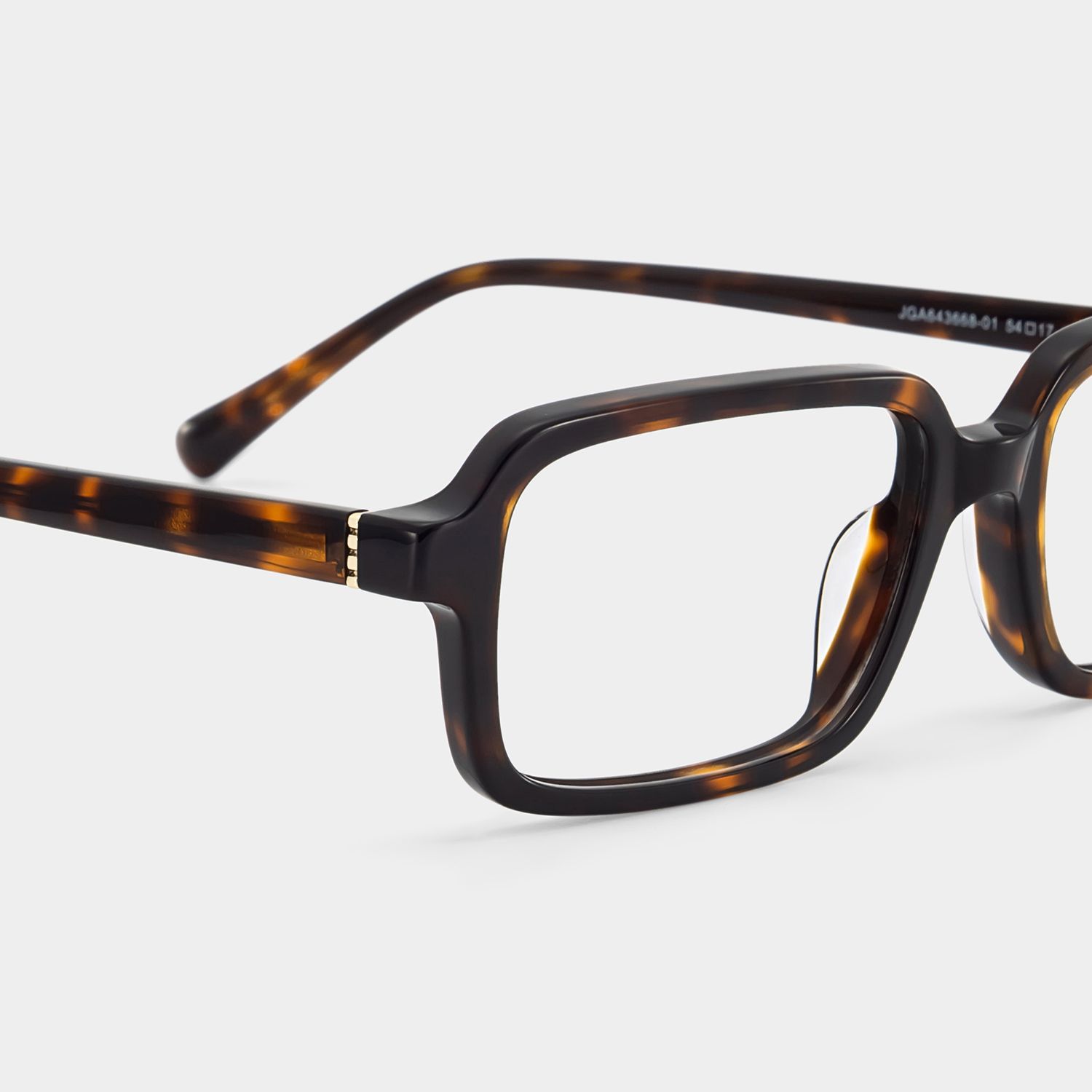 Danielle Matte Brown Tortoise Rectangle Glasses | ZEELOOL4