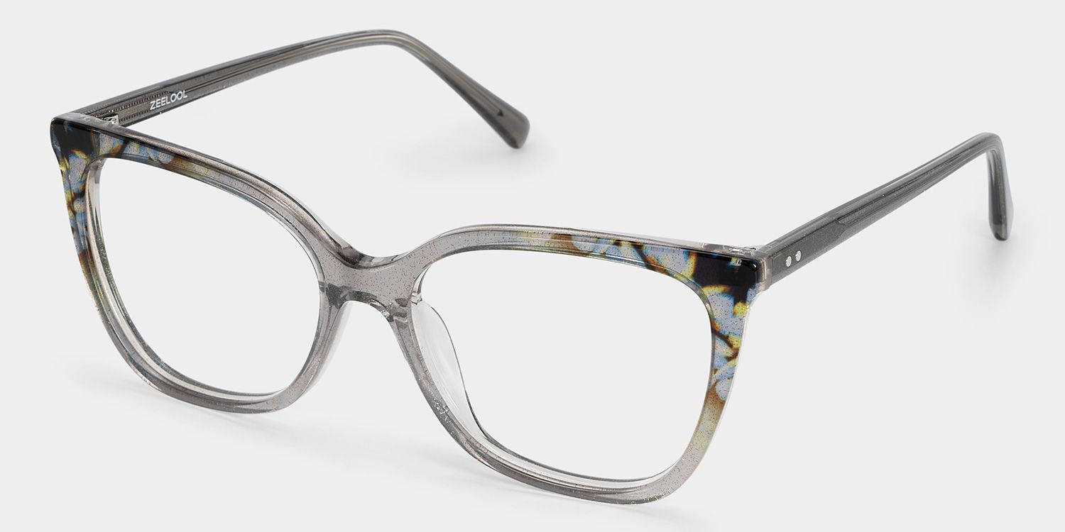 Jolie Gray Butterfly Floral Reading Glasses | ZEELOOL3