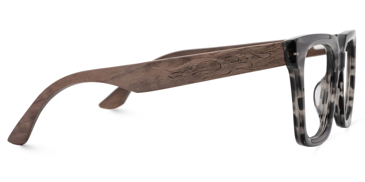 Cabdi Two-Tone Eyeglasses with Square Shape | ZEELOOL UK2