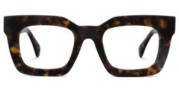 Keisa Tortoise Rectangle Glasses0