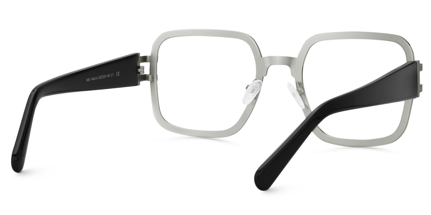 Rudolph Square Silver Glasses4