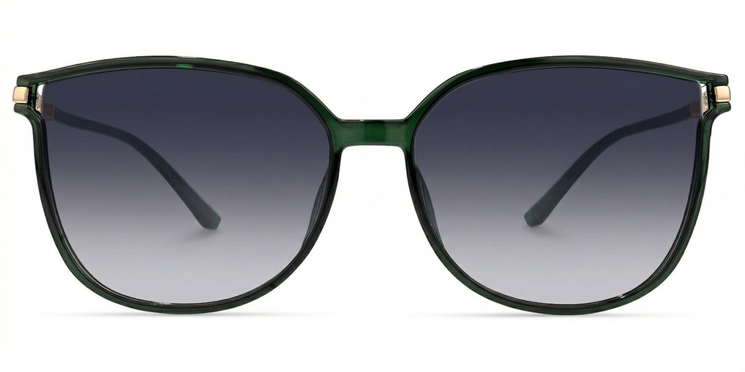 Rodz Square Dark-Green Frame Glasses | Zeelool0