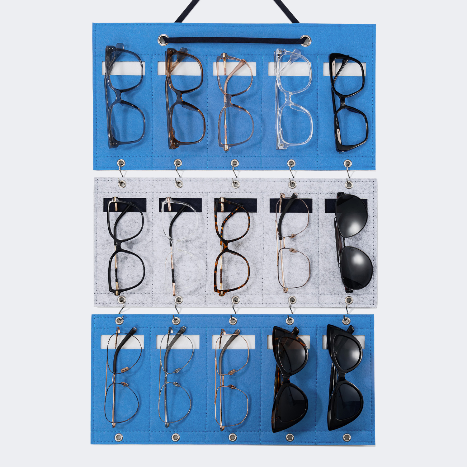 Practical Blue Glasses Hanging Bags0
