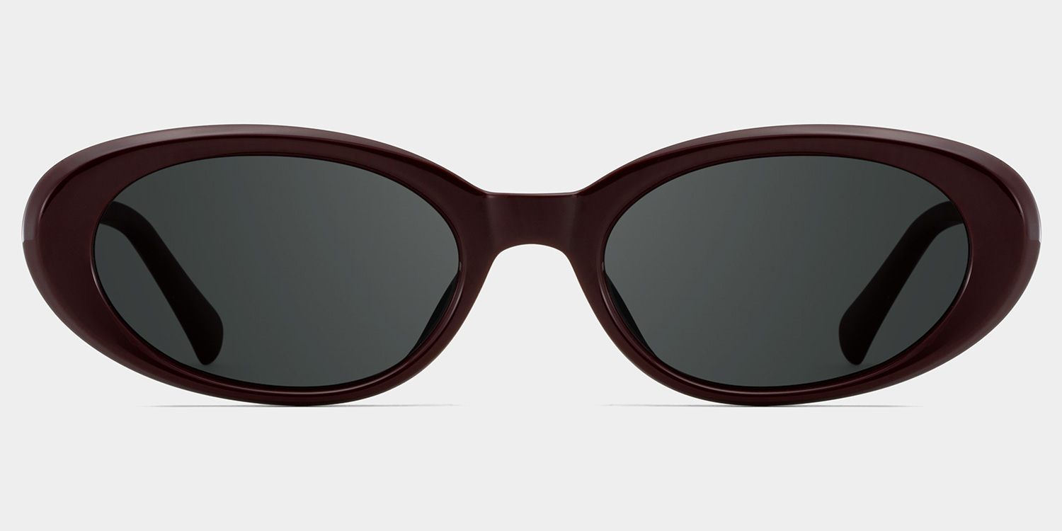 Zion purple Frame Polarized Sunglasses with oval Style Online | ZEELOOL UK0