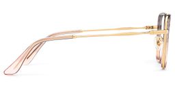 Levi Geometric Grey Pink Glasses4