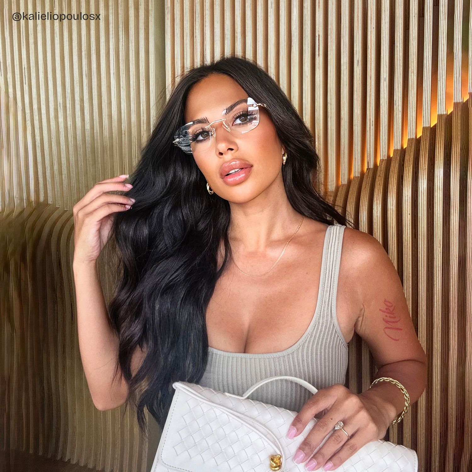 Rectangle Gold Eyeglasses- Seth Metal Frame Glasses7