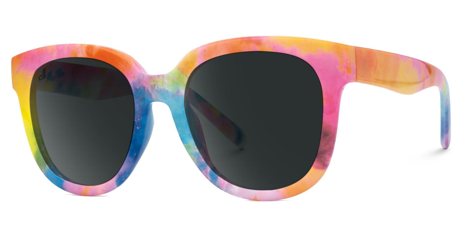 Rainbow Square Frame Sunglasses - Harrell on Sale | ZEELOOL UK1