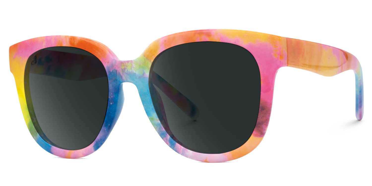 ZEELOOL Harrell Square Rainbow Glasses