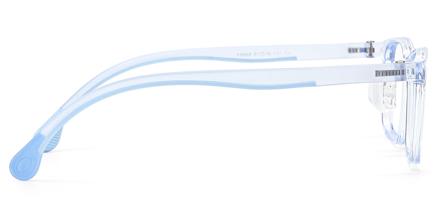 Sunny Rectangle Blue Frame Eyeglasses for Tween3