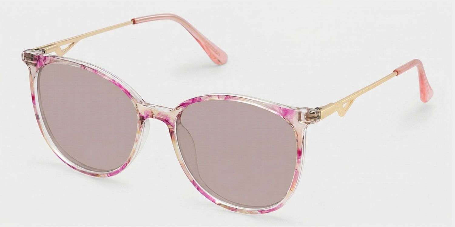 Chanty Round Pink Sunglasses for Women & Men | ZEELOOL UK2