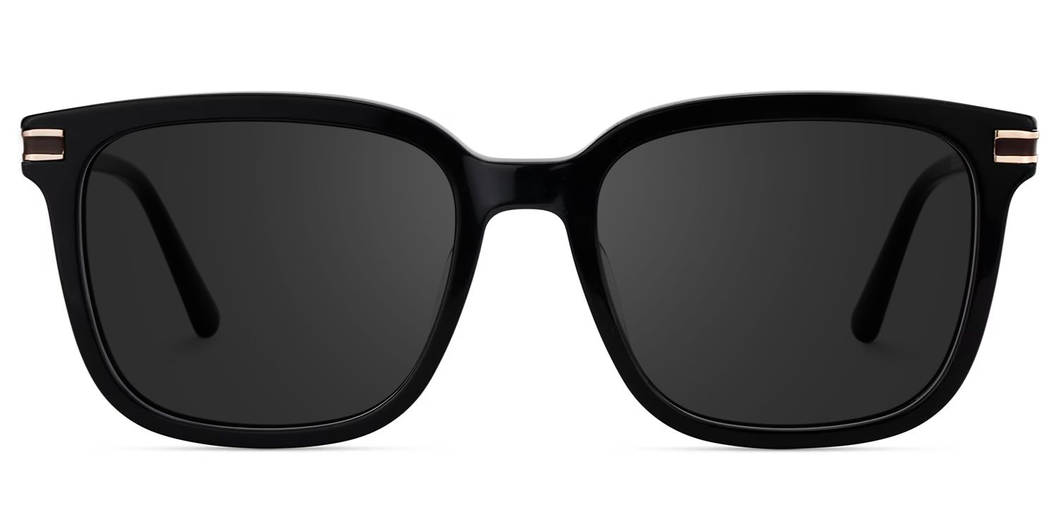Kenny Square Black Full Rim Sunglasses | ZEELOOL UK0