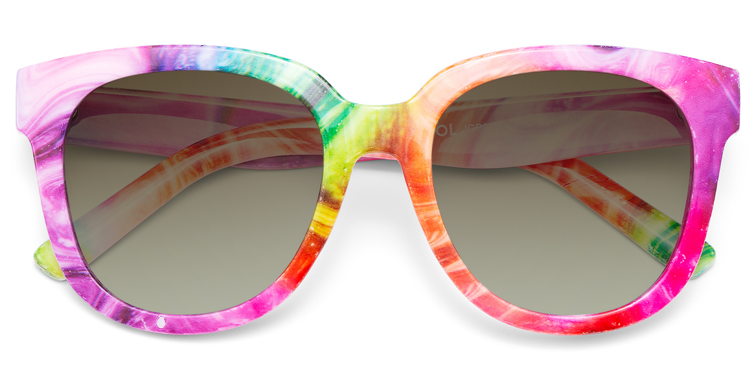 Harrell Square Multicolor Sunglasses1