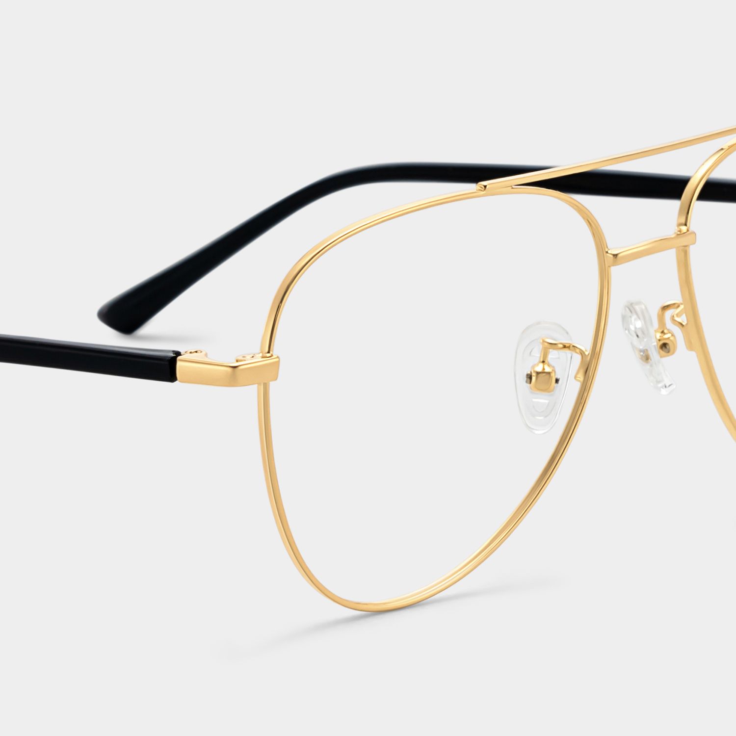Paige Aviator Gold Glasses | ZEELOOL UK4