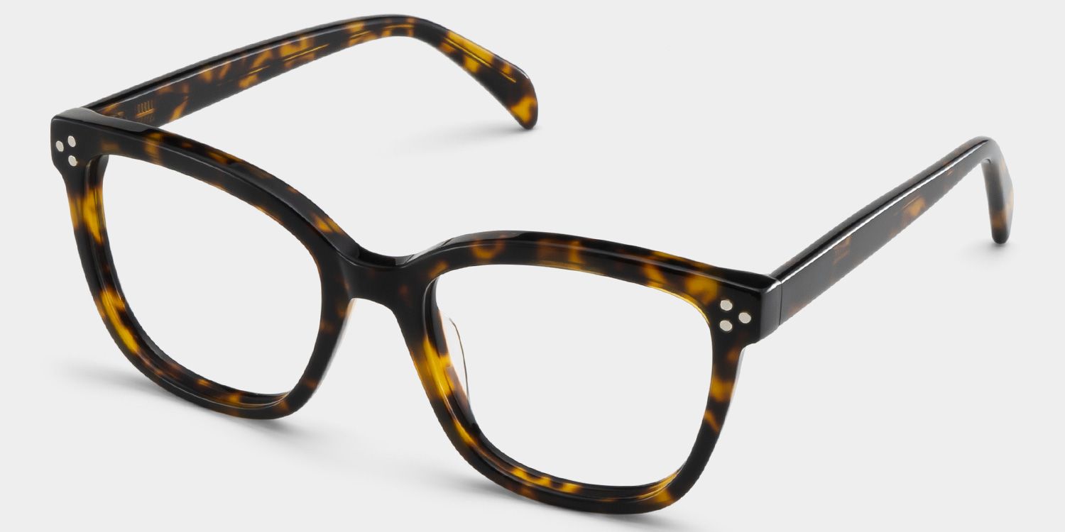 Scarlett Tortoise Frame Glasses with Square Frame Online | ZEELOOL UK2