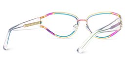 Star Iridescent Cat eye Glasses5