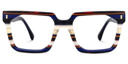 Laguer Rectangle Blue Glasses3