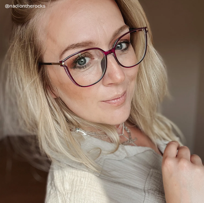 Rodz Square Purple Frame Glasses | Zeelool7