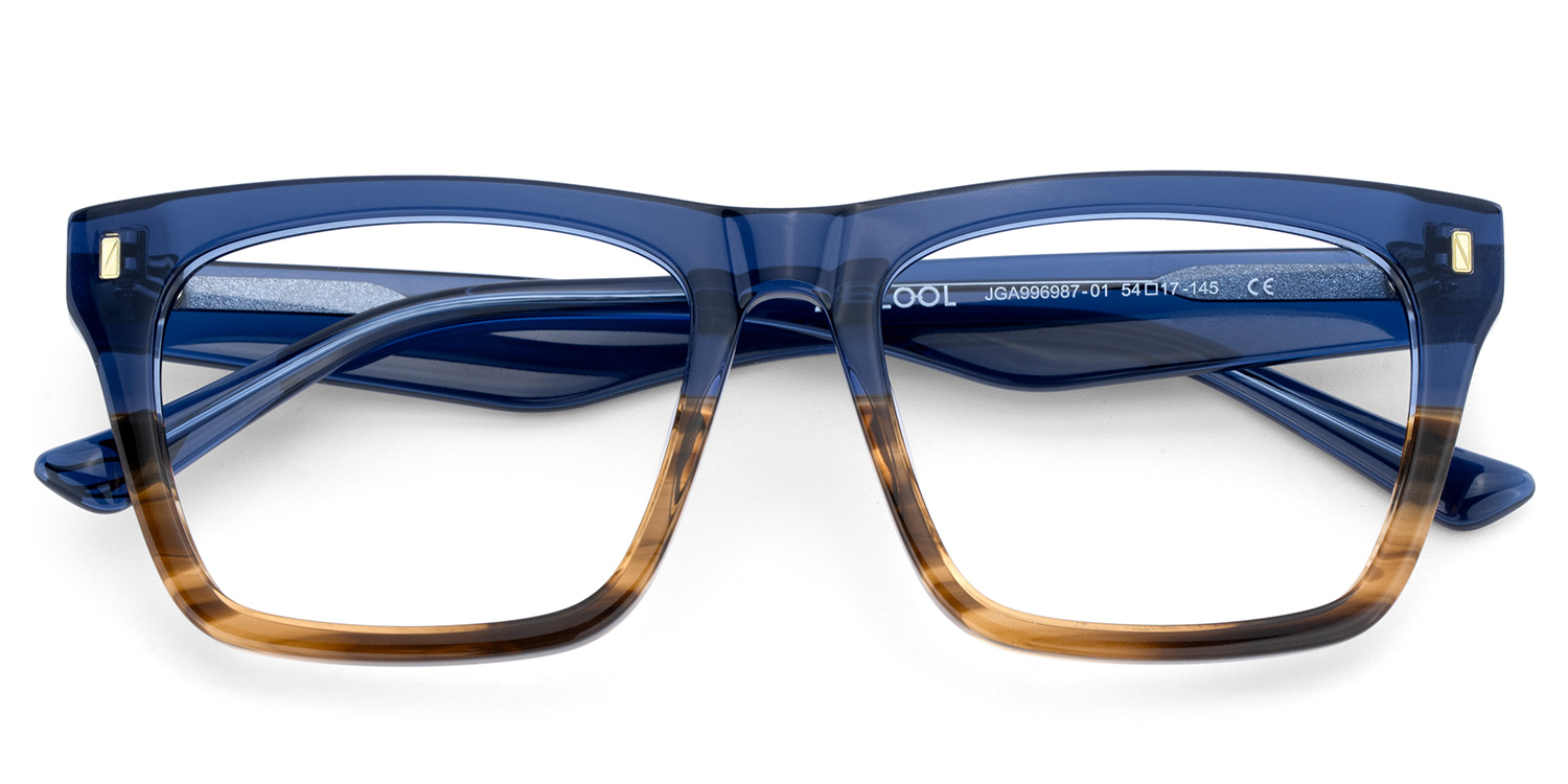 Brookins Rectangle Blue Brown Glasses2
