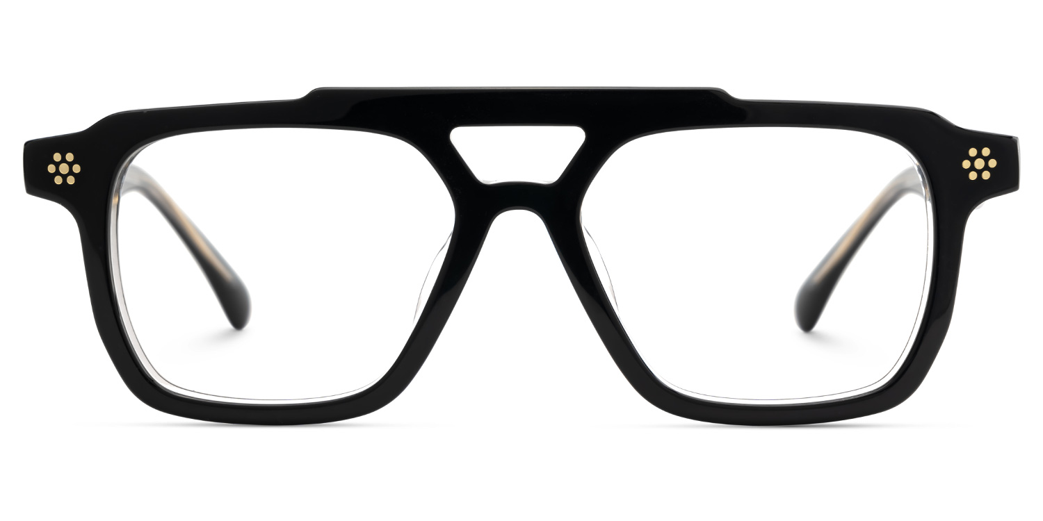 Mercurio Eyeglasses in Aviator Black Frame | ZEELOOL UK1