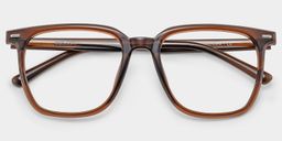 Jude Dark Brown Square Glasses2