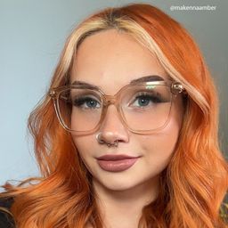 Jacqui Square Beige Glasses7