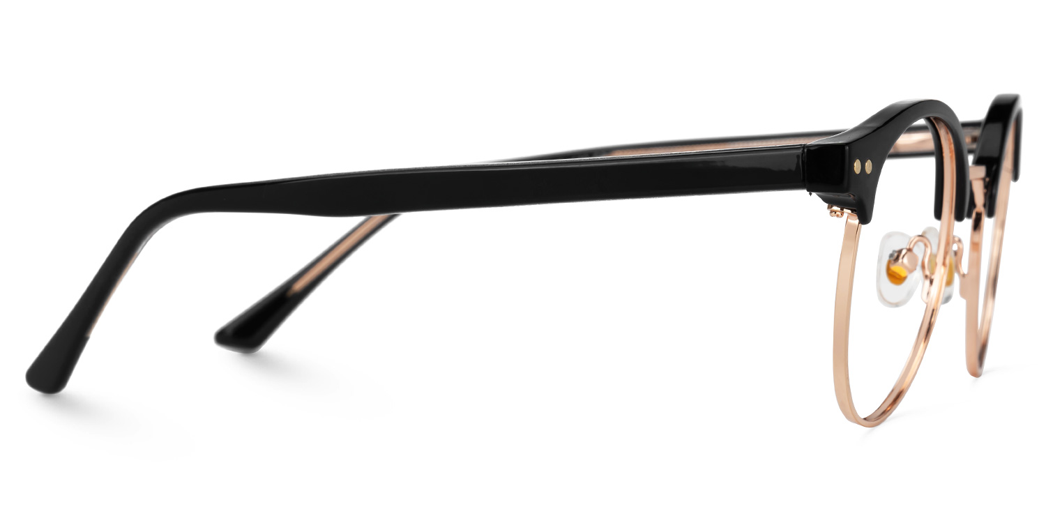 Lekka Browline Black Glasses2