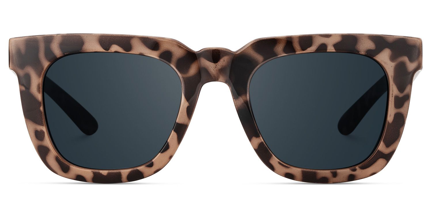Clea Tortoise Rectangle Polarized Sunglasses for Driving | ZEELOOL UK0