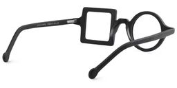 Paola Asymmetric Black Glasses5