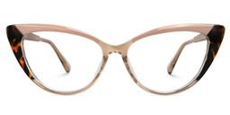 Sawida Cateye Two-Tone Glasses0