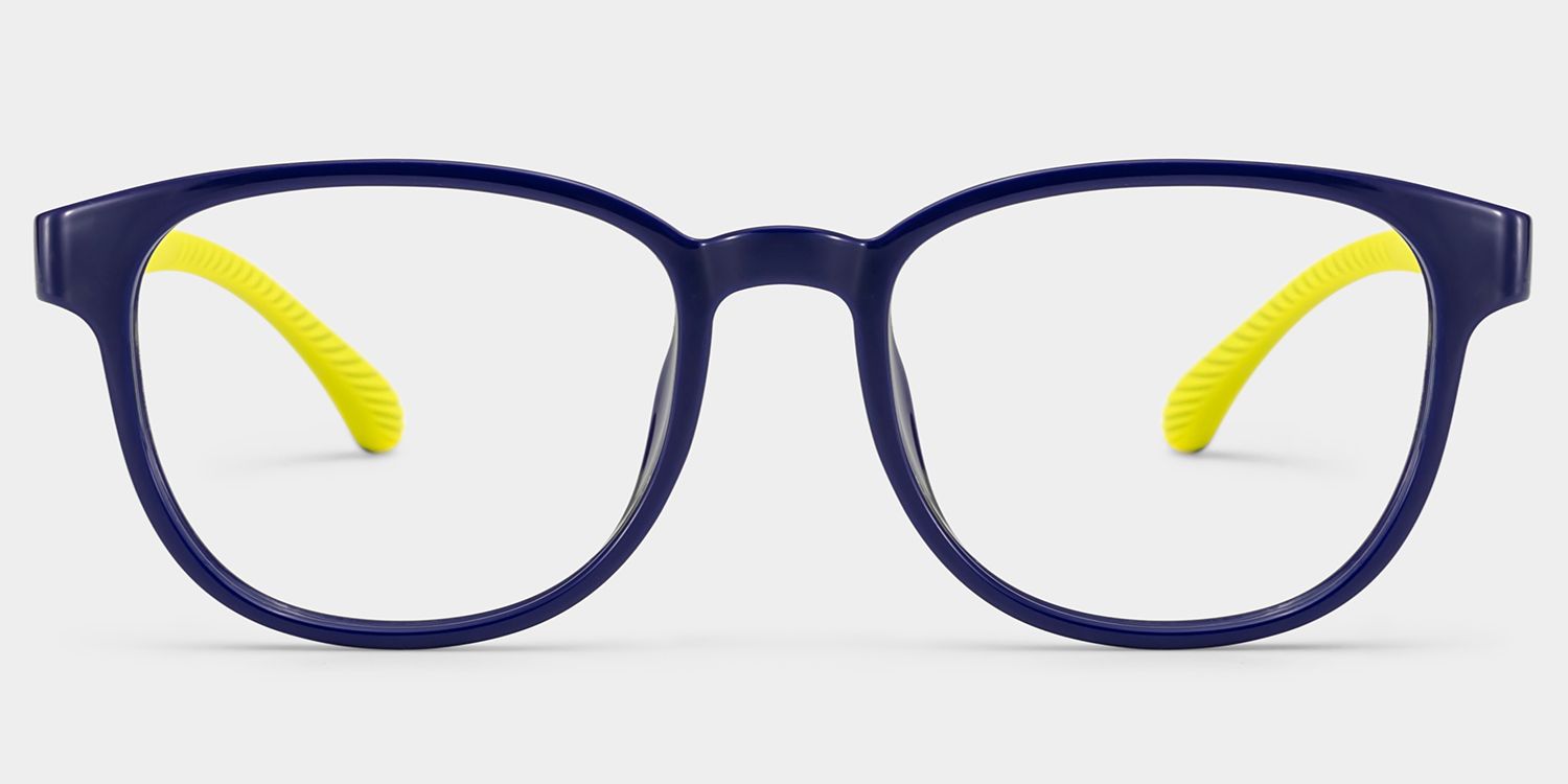 Dale Round Black Yellow Frame Eyeglasses for Pre-tweens0