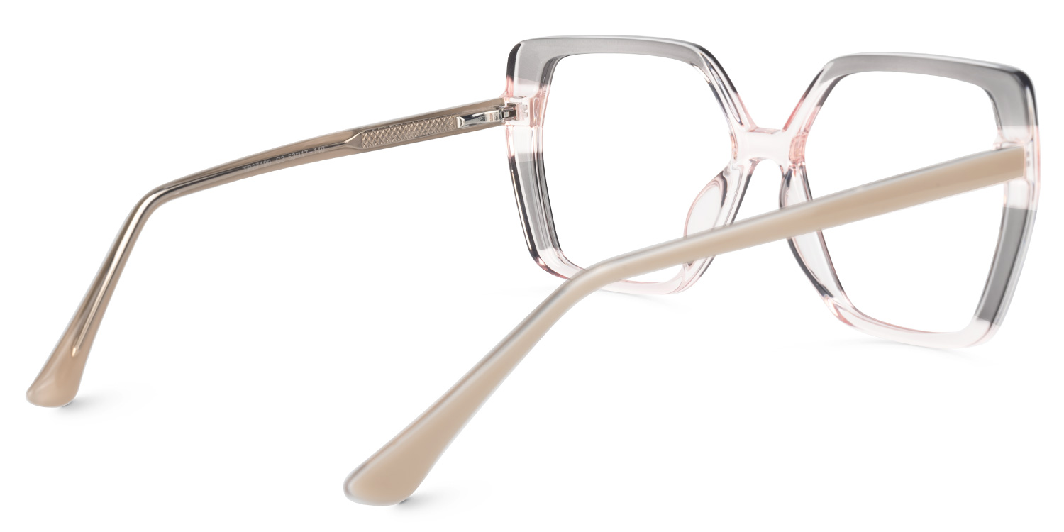 Square Jeneive Gray Glasses deals -Zeelool Glasses3