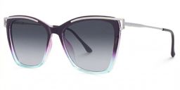 Krystle Square Purple-Blue Glasses1