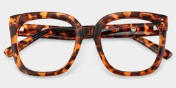 Ebony Tortoise Square Glasses1