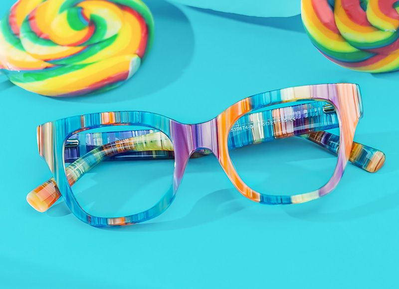 Nereyda Candy Lollipop Frame Glasses | ZEELOOL UK5