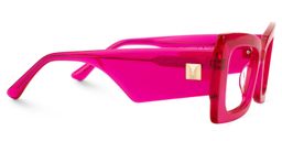 Mitia Neon-Pink Rectangle Glasses2