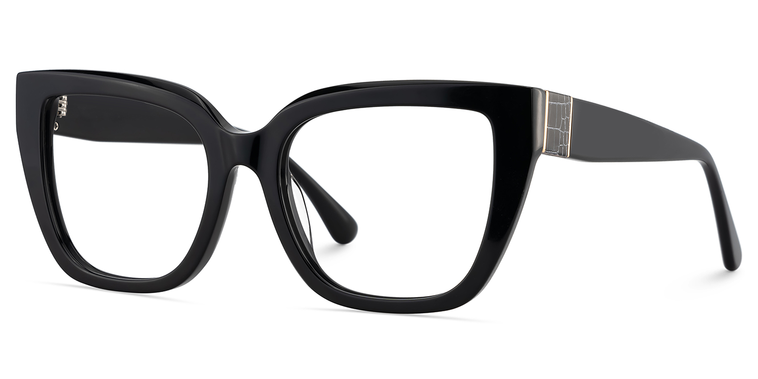 Tamarrah Cateye Black Glasses3