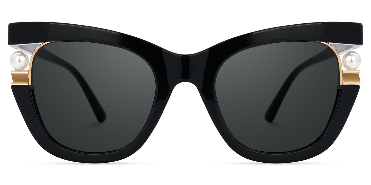 Pearl Cateye Black Glasses