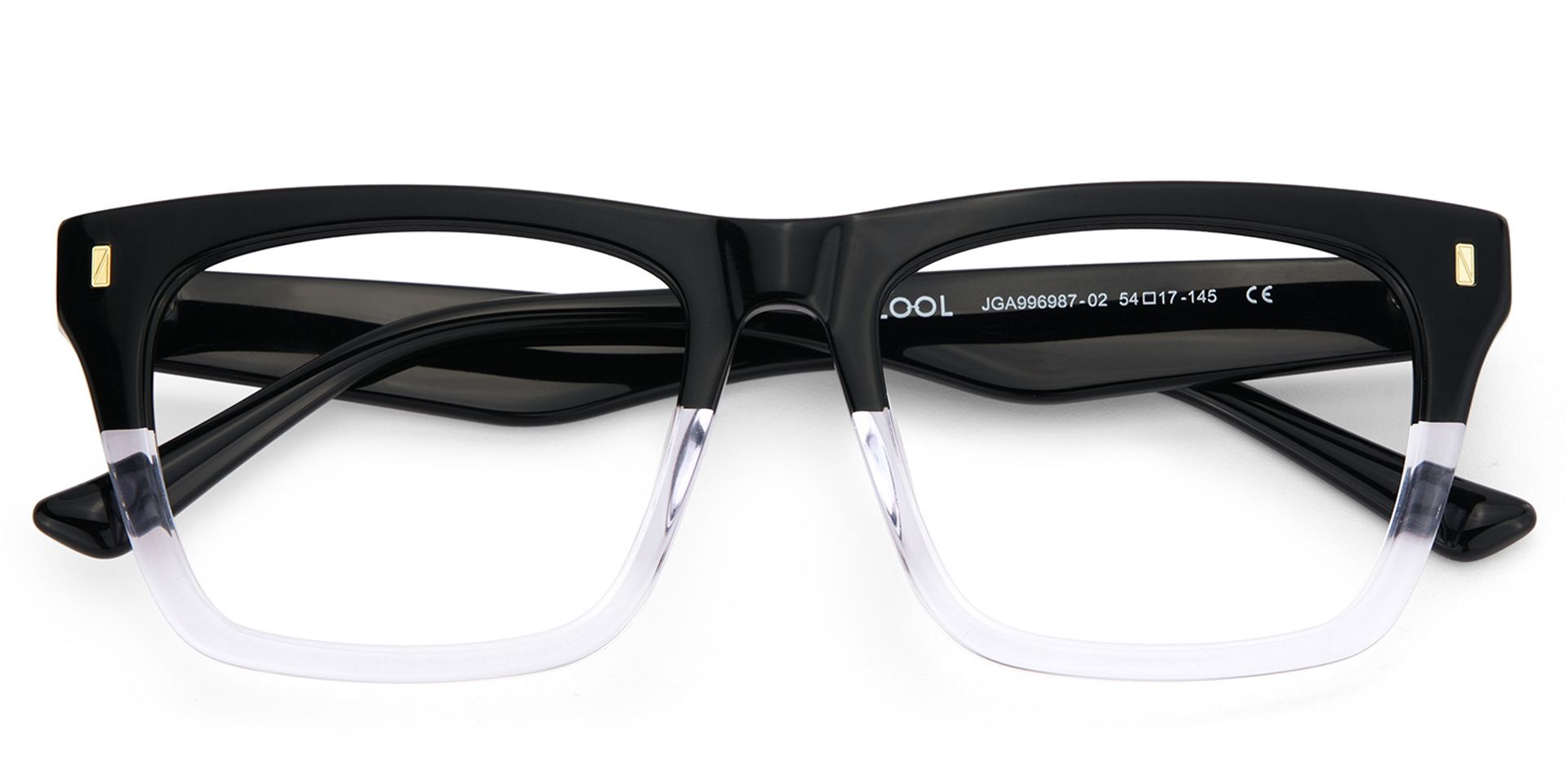 Rectangular Spectacle Frames with Brown Blue Color3