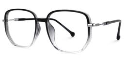Joana Geometric Black-Clear Glasses1