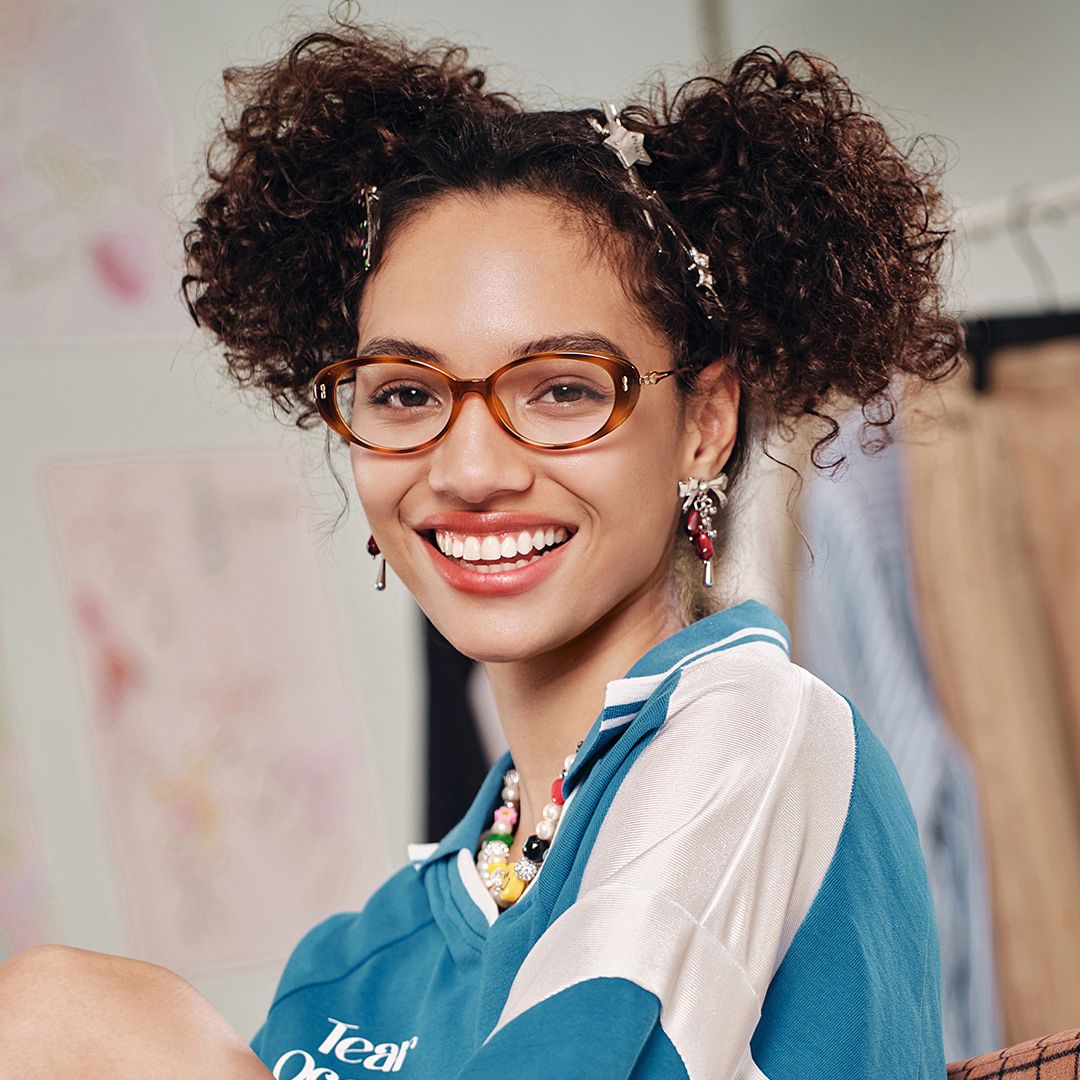 Blaire Tortoise Frame Glasses with Oval Frame Online | ZEELOOL8
