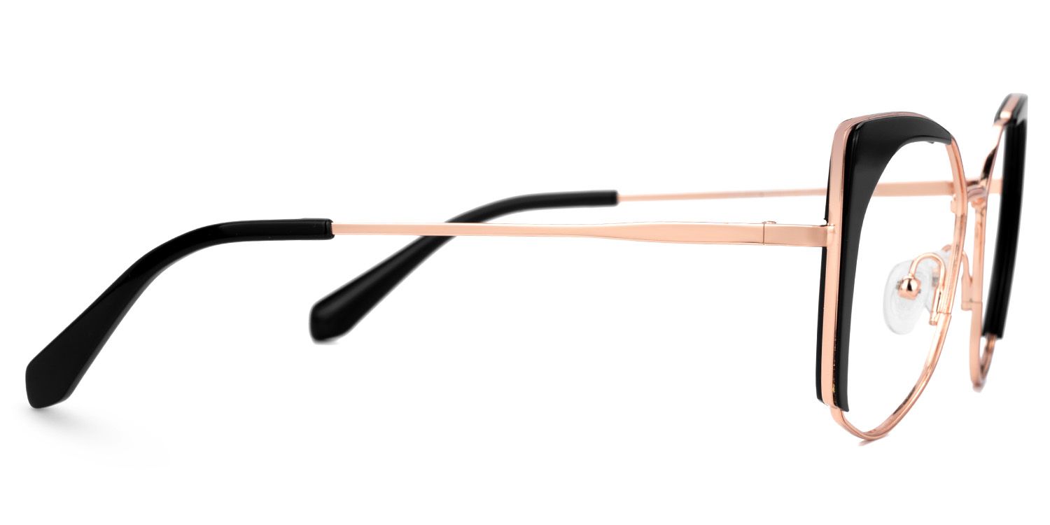 Ketty Prescription Black Frame Cateye Glasses | ZEELOOL UK2