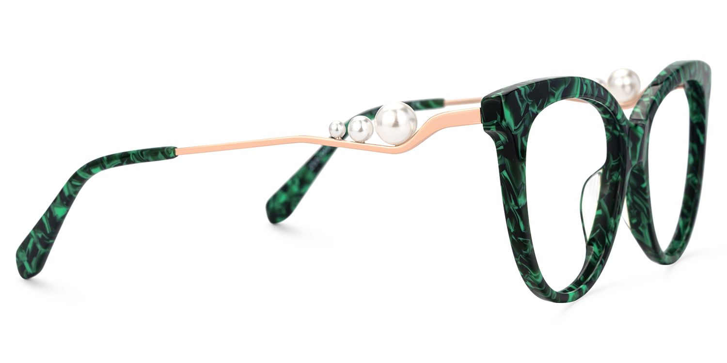 Buy Designer Cat Eye Optical Glasses With Pearl | ZEELOOL UK4
