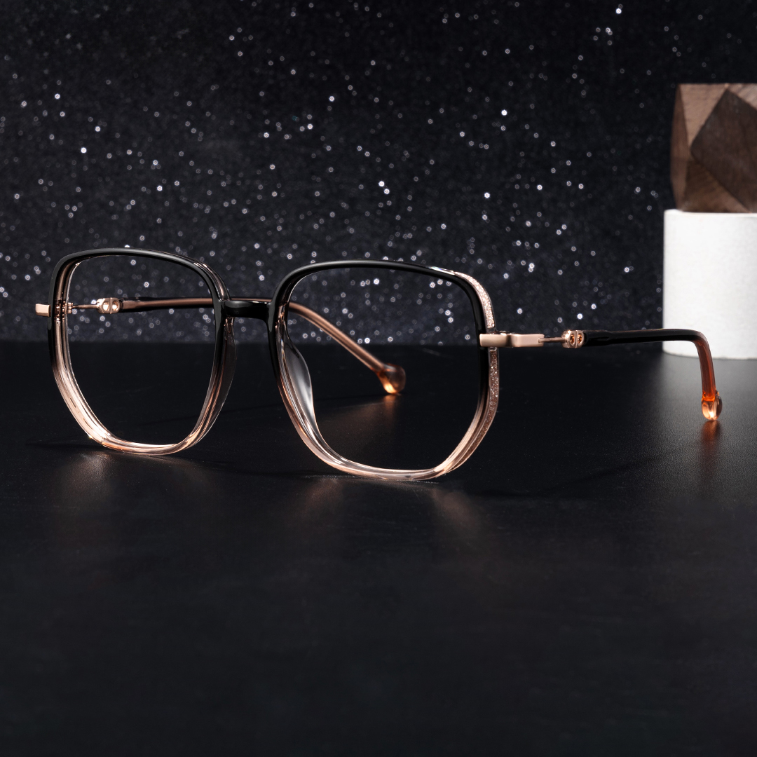 Joana Geometric Black Champagne Glasses0