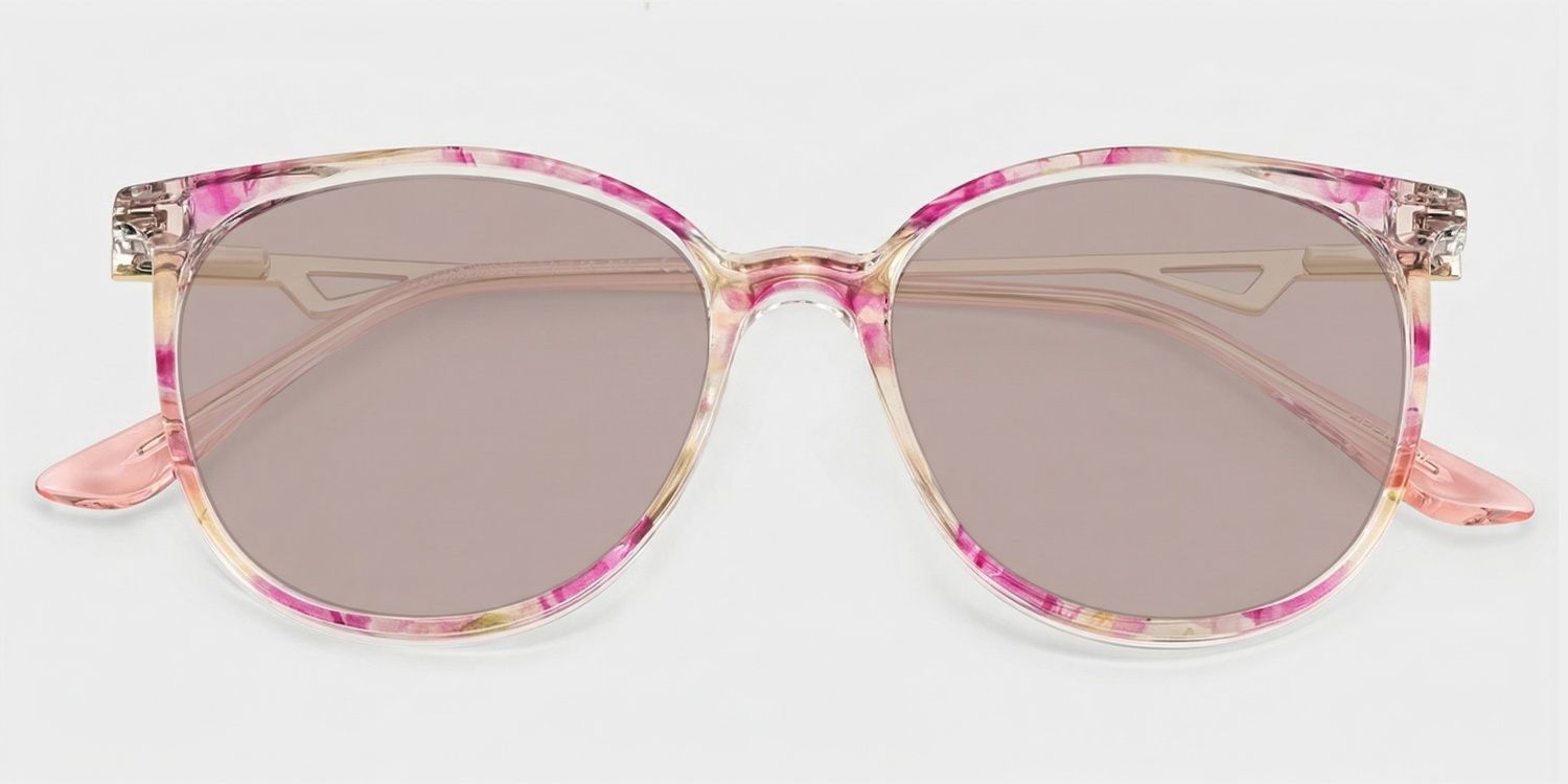 Chanty Petal Pink Round Mixed Glasses for Women | ZEELOOL1