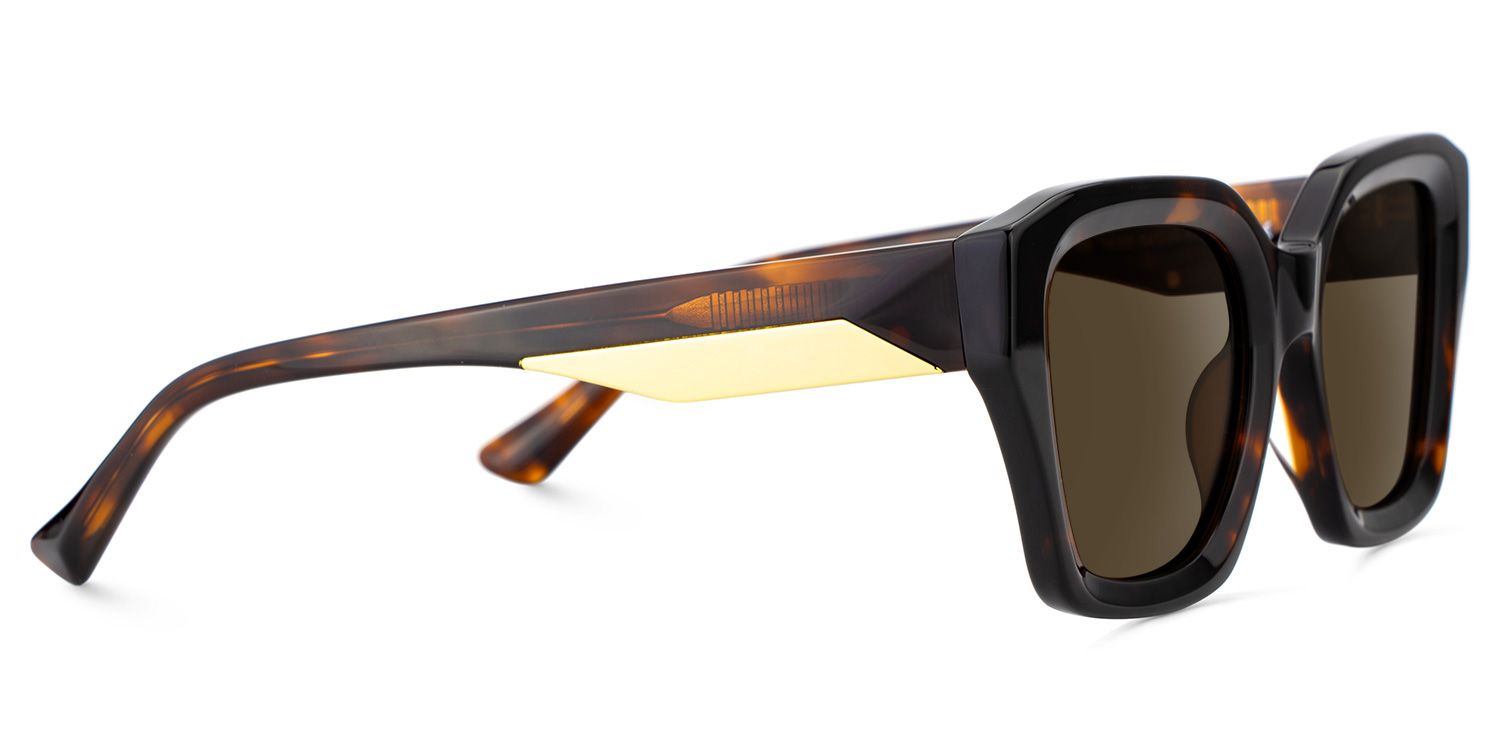 Rhea Tortoise Square Sunglasses to Frame Your Face | ZEELOOL UK3