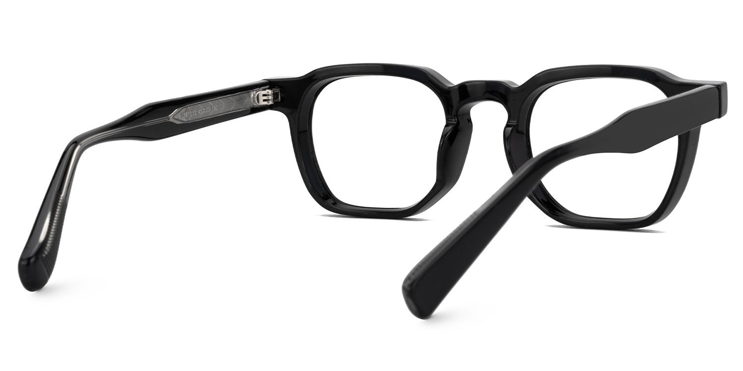 Moaya Eyeglasses in Square Black Frame | ZEELOOL UK3