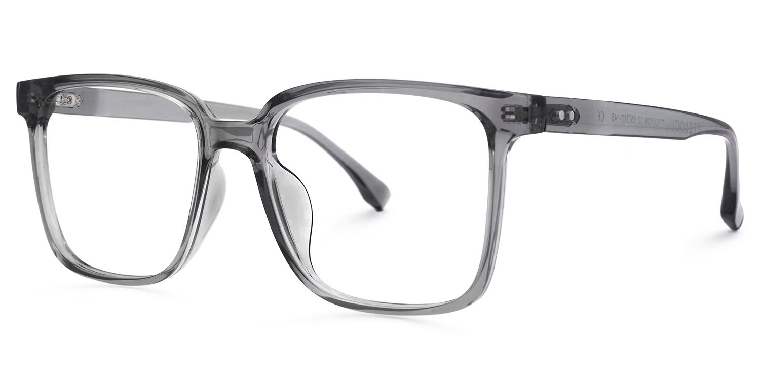 Contreras Square Gray Glasses | ZEELOOL UK1