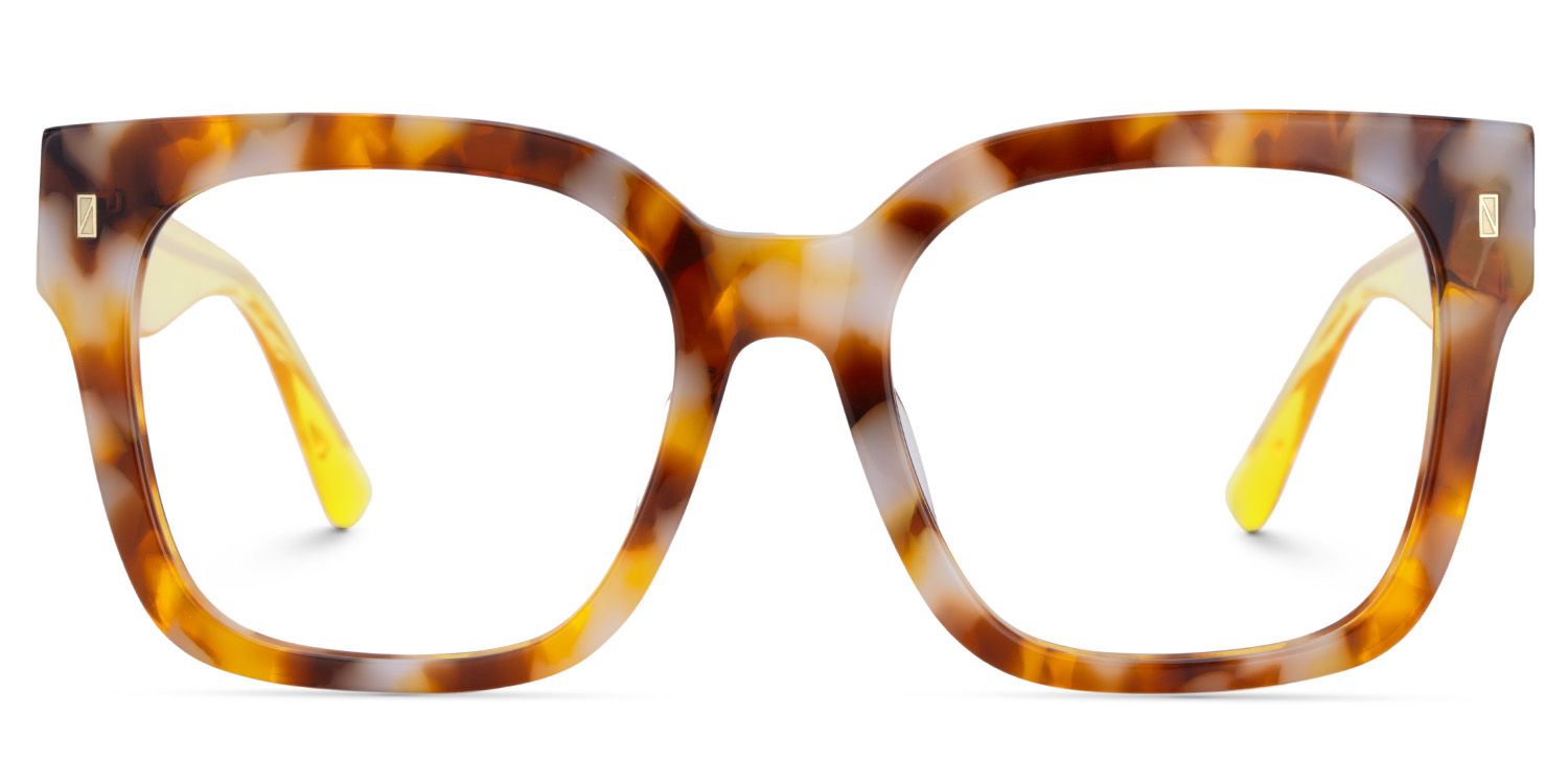 Designer Scicluna Glasses in Full-frame With Transparent Yellow Temples1