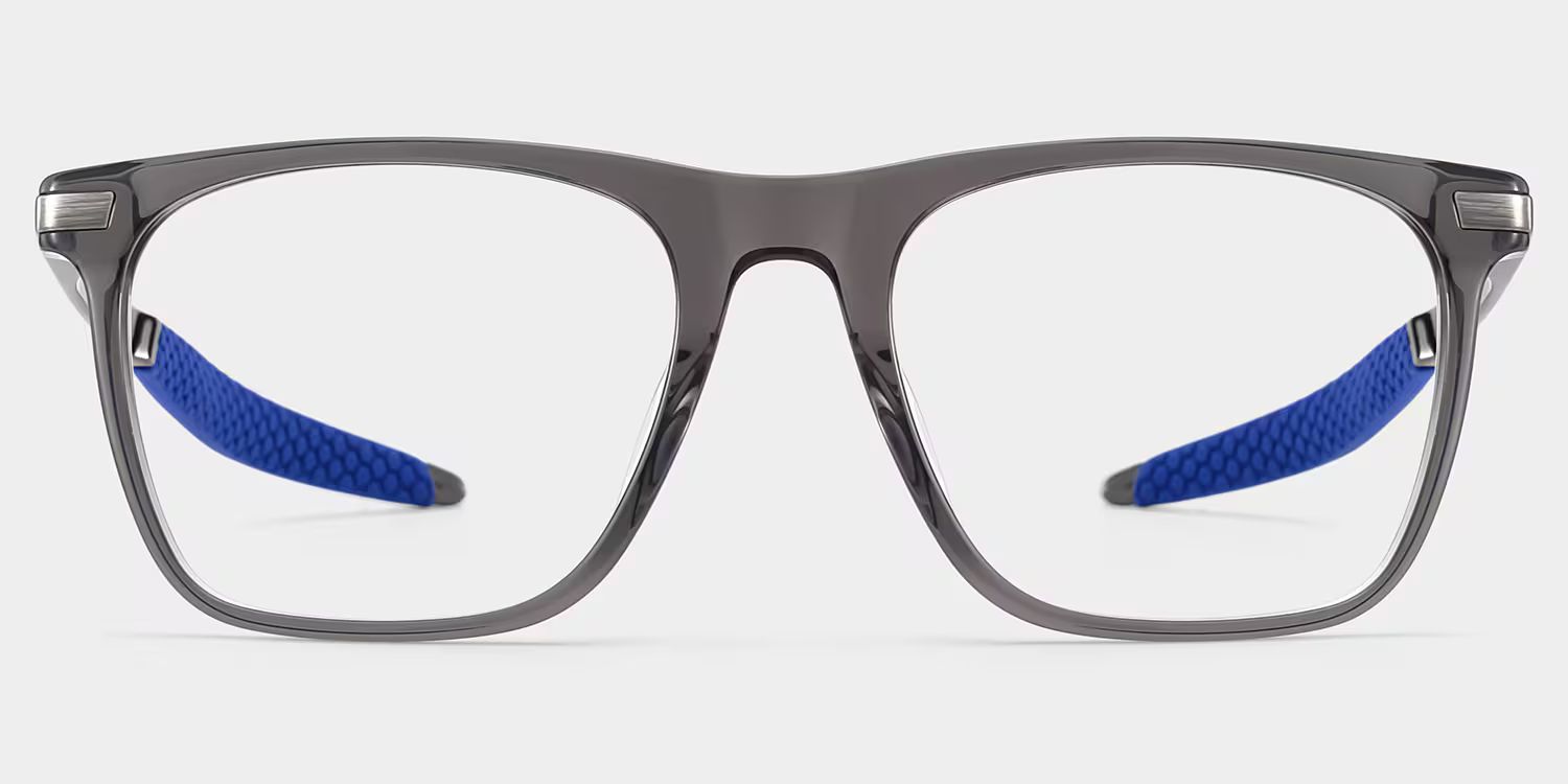 Stable Gray Frame Glasses with Rectangle Frame Online | ZEELOOL UK2